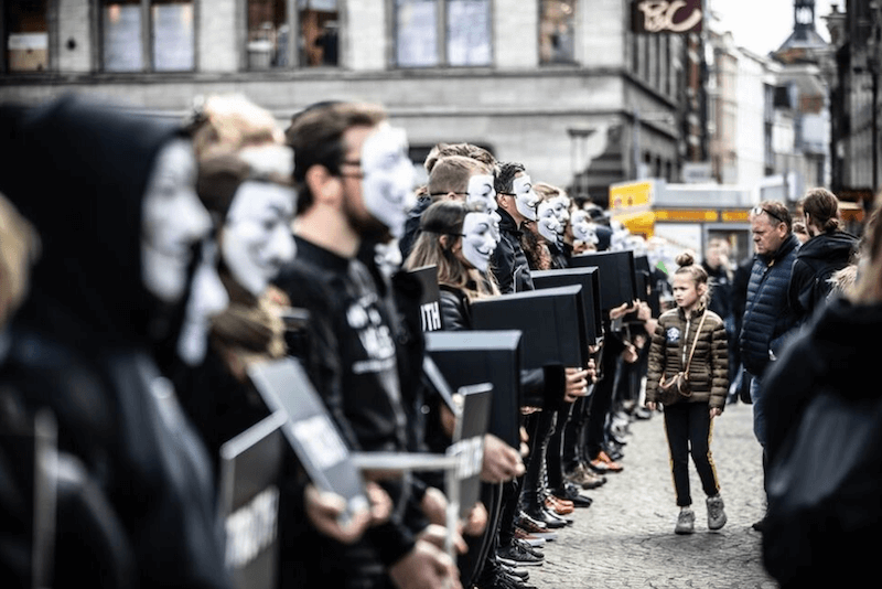Anonymous for the voiceless Street Activisim