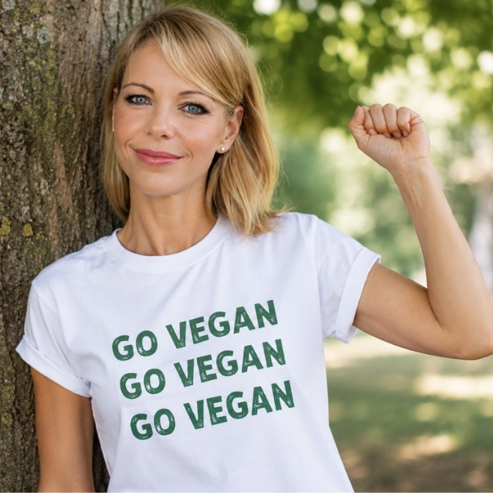 Crazy Vegan Neighbor Kirsten: Key Visual der Startseite Crazy-Vegan-Neighbor.com