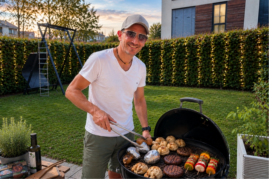 Vegan Grillen Kilian am Webergrill